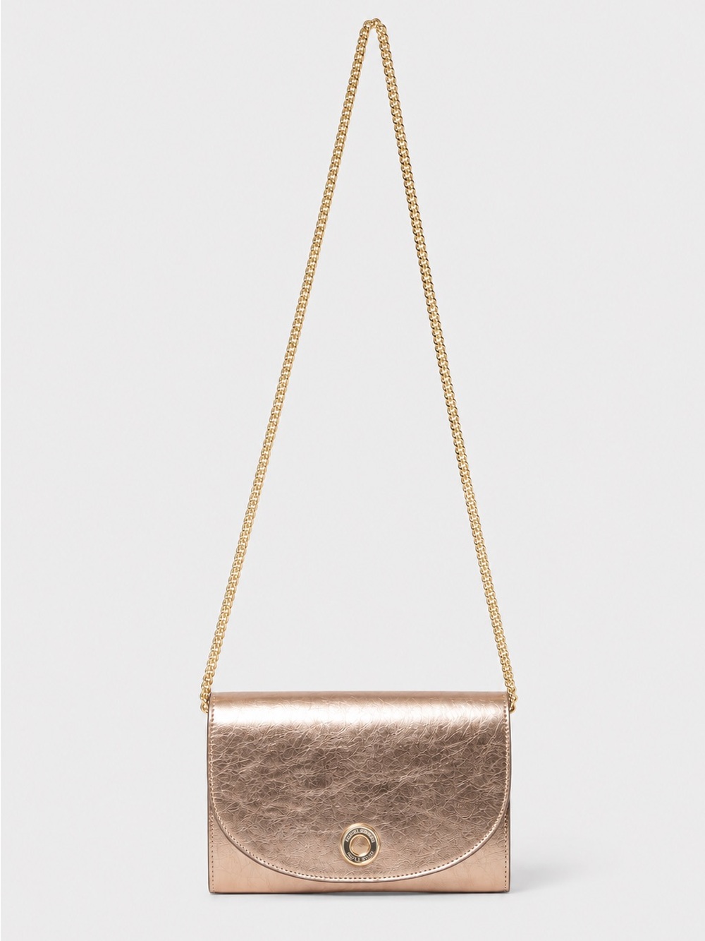 Burberry leather crossbody bag with chain gold
